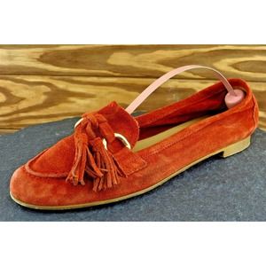 Strover Size 37 M Orange Loafer Shoes Leather‎ Women
